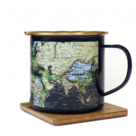 Image of Gift Republic Blue Enamel mug