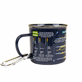 Image of Gift Republic Fishing Guide Enamel Mug