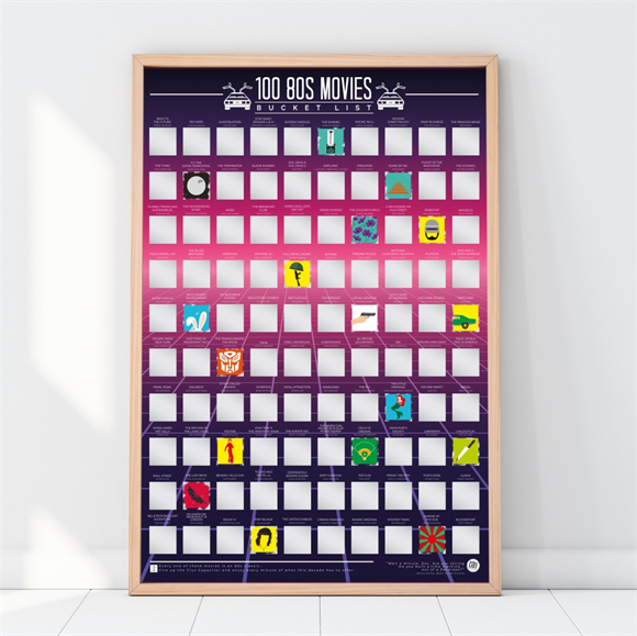 Product image 1 of Gift Republic Krasposter - 100 80s Movies