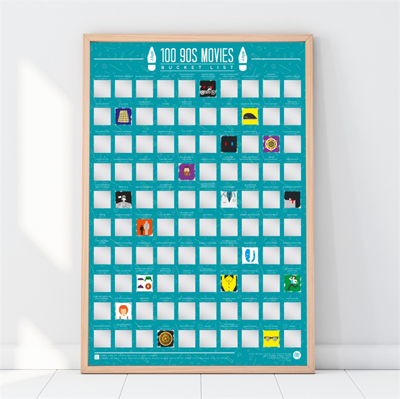 Product image 1 of Gift Republic Krasposter - 100 90s Movies
