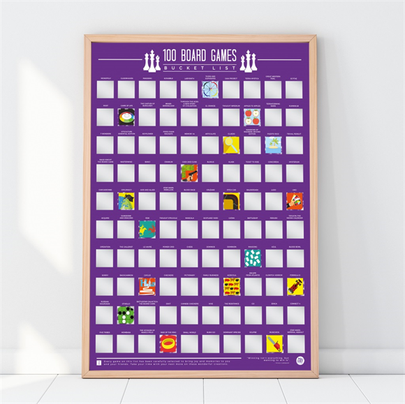 Product image 1 of Gift Republic Krasposter - 100 Board Games