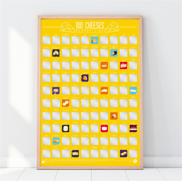 Product image 1 of Gift Republic Krasposter - 100 Cheeses
