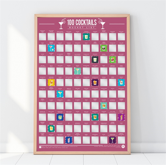 Product image 1 of Gift Republic Krasposter - 100 Cocktails