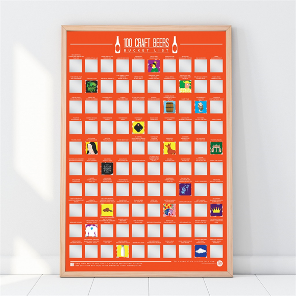 Product image 1 of Gift Republic Krasposter - 100 Craft Beers