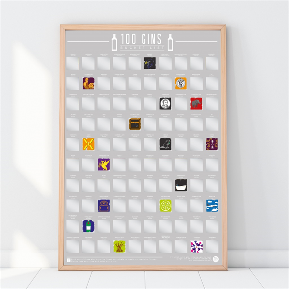 Product image 1 of Gift Republic Krasposter - 100 Gins