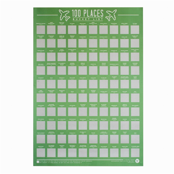 Product image 1 of Gift Republic Krasposter - 100 Places