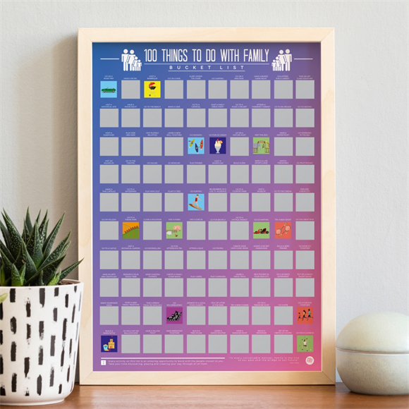 Product image 1 of Gift Republic Krasposter - 100 Things To Do With Family