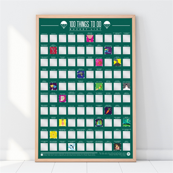 Product image 1 of Gift Republic Krasposter - 100 Things To Do