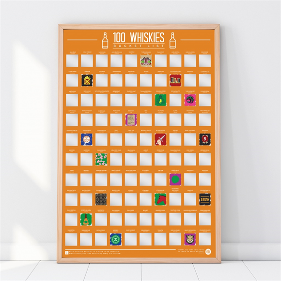 Product image 1 of Gift Republic Krasposter - 100 Whiskies