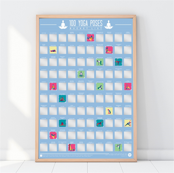 Product image 1 of Gift Republic Krasposter - 100 Yoga Poses