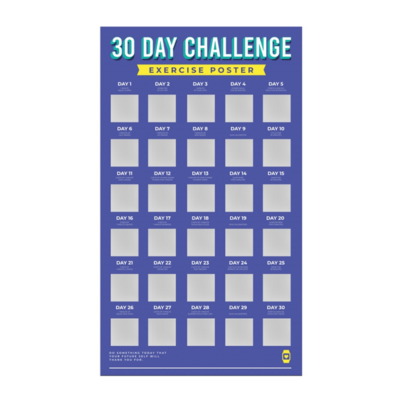 Product image 1 of Gift Republic Krasposter - 30 Day Fitness Challenge