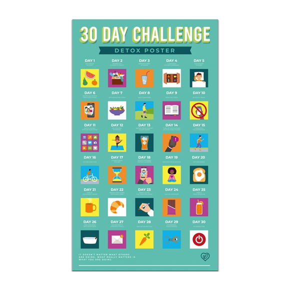 Product image 1 of Gift Republic Krasposter - 30 Day Fitness Detox Challenge