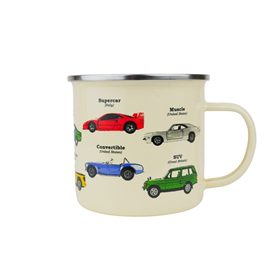 Afbeelding van Gift Republic Mok emaille - Enamel Mug - Car