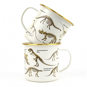 Afbeelding van Gift Republic Mok emaille - Enamel Mug - Dinosaurum