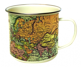 Afbeelding van Gift Republic Mok emaille - Enamel Mug - Pale
