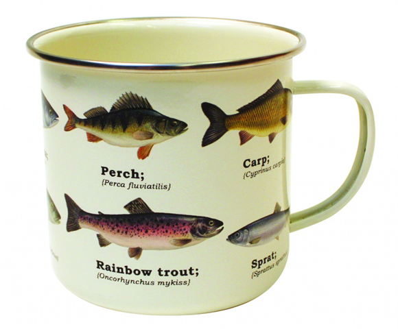 Product image 1 of Gift Republic Mok emaille - Multi Fish