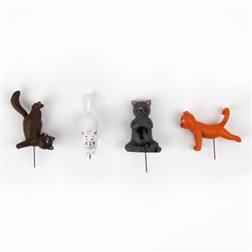 Image of Gift Republic Plant Pot Yoga Cat Markers