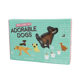 Afbeelding van Gift Republic Plantenpot decoratie - Adorable Dogs