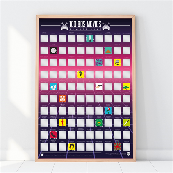 Product image 1 of Gift Republic Scratch Poster - 100 80s Movies