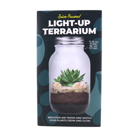 Image of Gift Republic Solar Powered Light Up Terrarium