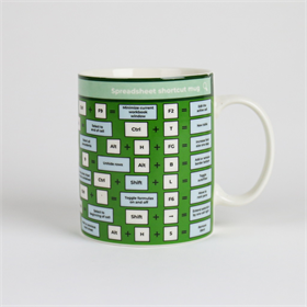 Image of Gift Republic Spreadsheet Shortcut Mug