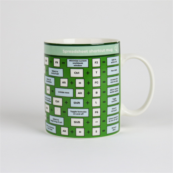 Product image 1 of Gift Republic Spreadsheet Shortcut Mug