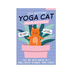 Afbeelding van Gift Republic Waterdruppelaar - Yoga Cat