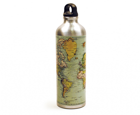 Afbeelding van Gift Republic Waterfles - Map of the World
