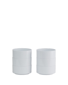 Afbeelding van Heller Max Schalen set 6-delig - Ø127mm - H 57mm - White