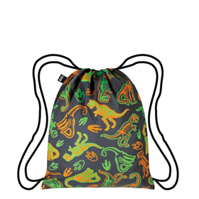 Afbeelding van LOQI Backpack Medium - Dinosaur Skeleton reflecterend