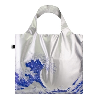 Product image 1 of LOQI Bag - The Great Wave Silver Metallic Large