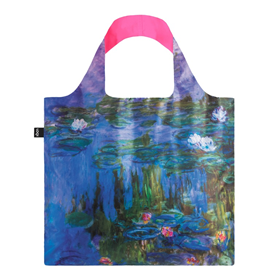 Image of LOQI Bag - Water Lillies Neon Pink Large Recycled