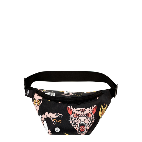 Product image 1 of LOQI Bum Bag - Tiger Snake Beer Black Large Recycled