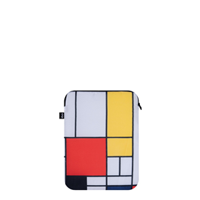 Afbeelding van LOQI Laptop Sleeve Large - Composition with Red, Yellow, Blue and Black gerecycled
