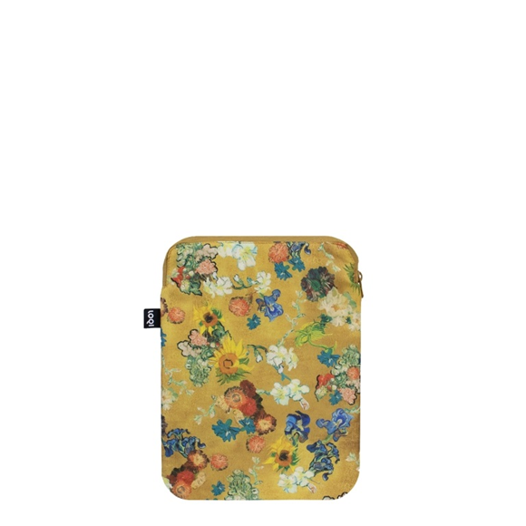 Product image 1 of LOQI Laptop Sleeve Medium - Gold Flower Pattern gerecycled