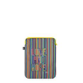 Afbeelding van LOQI Laptop Sleeve Medium - Love & Hope gerecycled