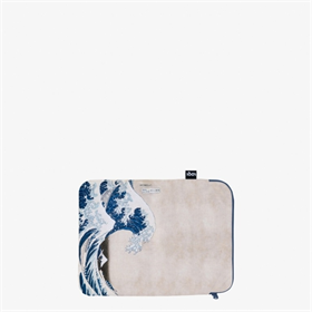 Image of LOQI Laptop Sleeve - The Great Wave Medium Recycled