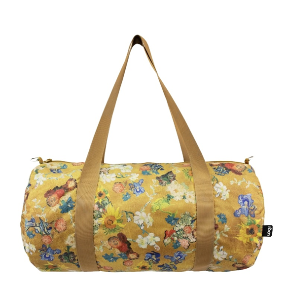 Product image 1 of LOQI Weekender - Gold Flower Pattern Large Recycled