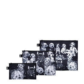 Afbeelding van LOQI Zip Pockets - Dogs gerecycled