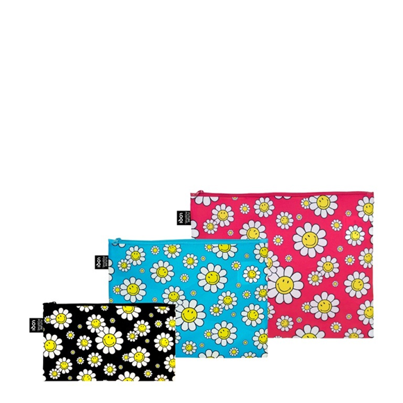 Product image 1 of LOQI Zip Pockets - Flowers Recycled