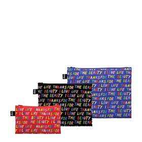 Afbeelding van LOQI Zip Pockets - Love Life gerecycled