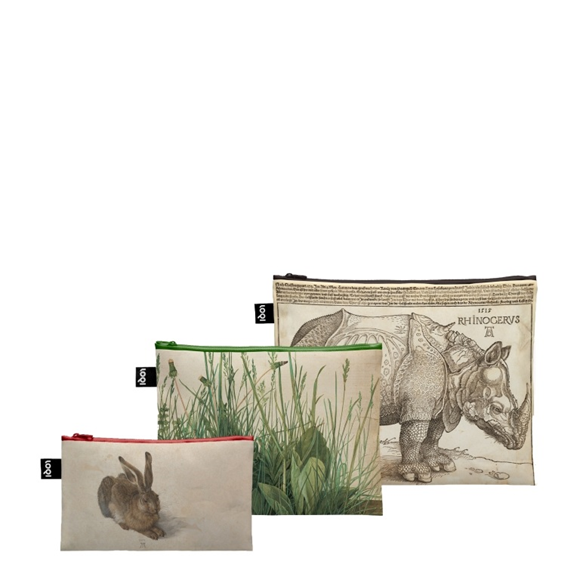 Product image 1 of LOQI Zip Pockets - Rhinocerus, The Large Piece of Turf, Hare gerecycled