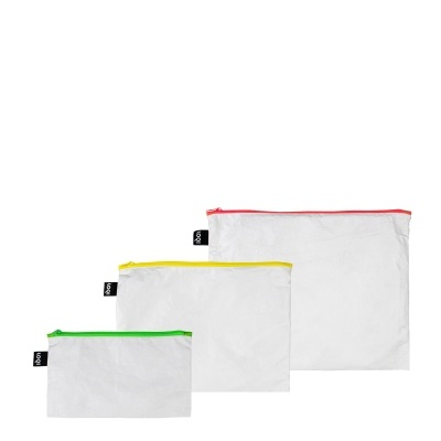 Product image 1 of LOQI Zip Pockets - Transparent Milky Neon