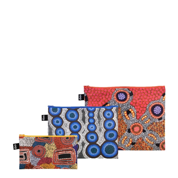 Product image 1 of LOQI Zip Pockets - Water Dreaming gerecycled