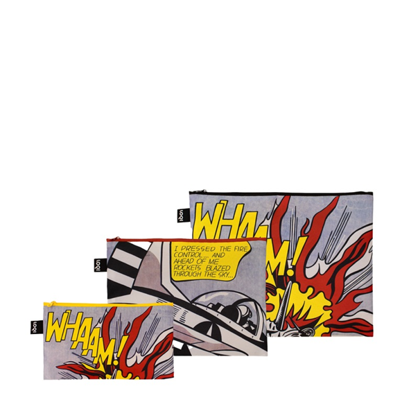 Product image 1 of LOQI Zip Pockets - Whaam! gerecycled
