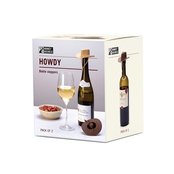 Product image 1 of Monkey Business Wijnstopper Howdy set van 2