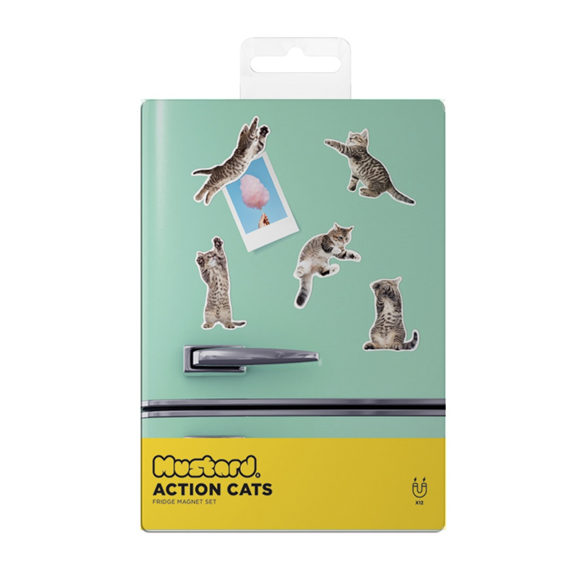 Product image 1 of Mustard Magneten set van 12 - Action Cat
