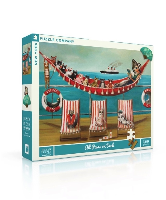 Product image 1 of New York Puzzle Company All Paws on Deck - 500 pieces