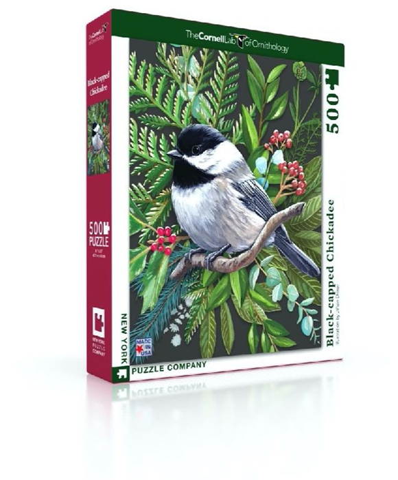 Product image 1 of New York Puzzle Company Black-capped Chickadee - 500 pieces