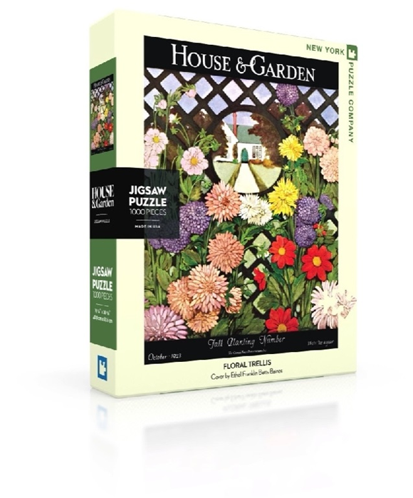 Product image 1 of New York Puzzle Company Floral Trellis - 1000 pieces